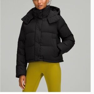 Black Puffer Jacket Lululemon size 6
